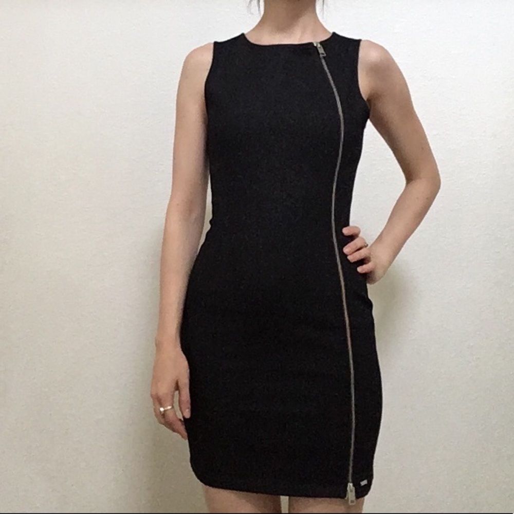 DIESEL Denim Zip Mini Dress 00/XXS